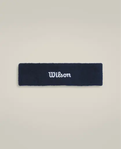 U WILSON HEADBAND CLASSIC NAVY OS